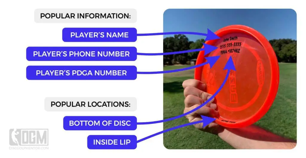 How to uniquely mark your disc in disc golf